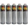 Oxyturbo Pack Promo 5 X Cartouche De Gaz 600 Ml Pour Désherbeur Thermique