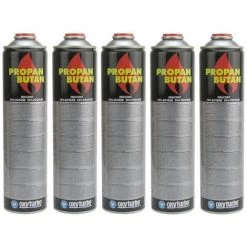 Oxyturbo Pack Promo 5 X Cartouche De Gaz 600 Ml Pour Désherbeur Thermique