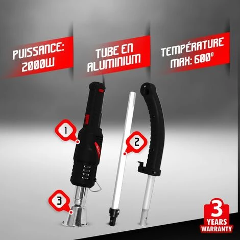 ELEM GARDEN TECHNIC Désherbeur électrique 2000W 2 ELEM GARDEN TECHNIC Désherbeur électrique 2000W – Image 2
