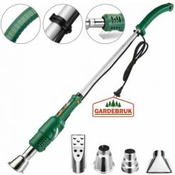 GARDEBRUK Désherbeur électrique 2000W 50° Ou 600° 4 Buses Brûleur Mauvaises Herbes