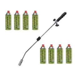 KEMPER Kinzo Kit Désherbeur Thermique Avec 8 Bouteilles De Gaz