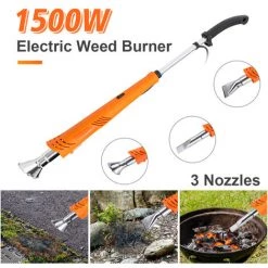 MANTA Désherbeur électrique Avec 3 Embouts 2000W Cable 2 M -Outil pour désherber Soldes 23410372 3