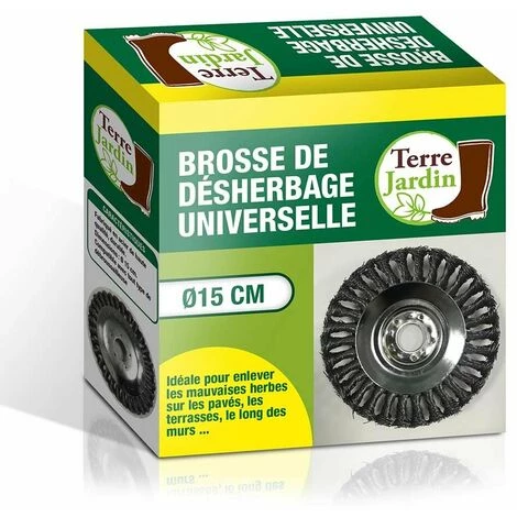 TERRE JARDIN Tête Brosse De Désherbage Et Démoussage 4 TERRE JARDIN Tête Brosse De Désherbage Et Démoussage – Image 4