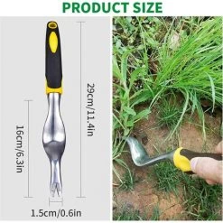 BEARSU Outil De Suppression De Pissenlit De Désherbeur à Main, Extracteur De Mauvaises Herbes Manuel De Jardin Extracteur De Mauvaises Herbes Pliable Extracteur Rapide Et économisant Du Travail -Outil pour désherber Soldes 30318107 5