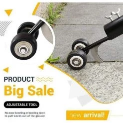 BEARSU Désherbeurs à Enroulement Manuel, Arracheur De Mauvaises Herbes à Main Pour Trottoir, Arracheur De Mauvaises Herbes, Désherbeur Vertical Rapide Et économique, Outils De Jardin Pour Jardin -Outil pour désherber Soldes 30318161 4