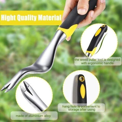 BEARSU Outil De Suppression De Pissenlit D'extracteur De Mauvaises Herbes, Extracteur De Mauvaises Herbes Manuel Outil D'extracteur Flexible Rapide Et économiseur De Main-d'œuvre Pour La Pelouse De Jardin 3 BEARSU Outil De Suppression De Pissenlit D'extracteur De Mauvaises Herbes, Extracteur De Mauvaises Herbes Manuel Outil D'extracteur Flexible Rapide Et économiseur De Main-d'œuvre Pour La Pelouse De Jardin – Image 3