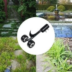 Betterlife Outil De Désherbage De Terrasse Avec Roues ,Outil De Désherbage Le Jardin,le Désherbage Sans S'agenouiller Pour Le Nettoyage Entre Les Dalles, Les Blocs, Les Patios Et Les Pelouses -Outil pour désherber Soldes 35650652 5