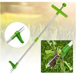 COOFIX Portable Désherbeur Manuel Outil De Jardinage Extracteur De Mauvaises Herbes Outil Jardinage /Vert -Outil pour désherber Soldes 35910080 3