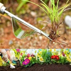 ABCRITAL Désherbeur Manuel En Acier Inoxydable Avec Outil De Manche En Bois Utilisé Pour Le Désherbage Rapide Des Sols Et Des Jardins Y-Shape Manuelle Désherbage Racine Fourche. 9 ABCRITAL Désherbeur Manuel En Acier Inoxydable Avec Outil De Manche En Bois Utilisé Pour Le Désherbage Rapide Des Sols Et Des Jardins Y-Shape Manuelle Désherbage Racine Fourche. -Outil pour désherber Soldes 37012417 5