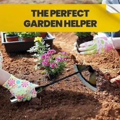 ABCRITAL Jardin Hoe - Houe Creuse Tout En Acier Durci Pour Désherber À Long Manche, Outils De Désherbage De Jardin, Désherbage Et Ameublissement Du Sol Faciles, Outil De Jardin Houe, Outils À Main Durables Et Efficaces, -Outil pour désherber Soldes 40001736 4