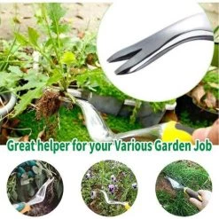 BRIDAY Désherbeur Manuel, Désherbeur De Jardin En Alliage D'aluminium, Avec Poignée Ergonomique -Outil pour désherber Soldes 42236383 4