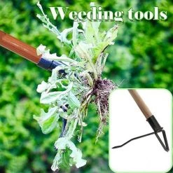 PERLE RARE Désherbeur Manuel, Outil De Désherbage Manuel, Crochet De Désherbage Noir -Outil pour désherber Soldes 42490347 5