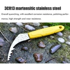 Outils De Jardin En Acier Inoxydable Outils De Désherbage Manuel En Acier Inoxydable Désherbeur 1 Article Irisfr（jaune） -Outil pour désherber Soldes 42848854 3