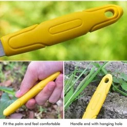 Outils De Jardin En Acier Inoxydable Outils De Désherbage Manuel En Acier Inoxydable Désherbeur 1 Article Irisfr（jaune） -Outil pour désherber Soldes 42848854 4