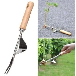 VERSAILLESFR 2 Pièces Outils De Fourche De Jardin, Versailles Outil De Jardin Pour Désherbeur Manuel En Acier Inoxydable, Outils De Désherbage Manuels, Pour Jardin, Parcelle De Légumes, Herbe, Petit Pot De Fleur, Etc -Outil pour désherber Soldes 44090766 4