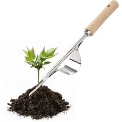 ELLE Desherbeur Manuel, Outils De Jardin Outil De Suppression De Pissenlit Racine De Désherbeurs Manuels, Acier Inoxydable Avec Poignée Bois Outil De Jardinage Pour Désherber Votre Jardin De Long 1 Pièce