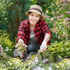 2 Pièce Kartokner Désherbeur Manuel Garden Outil De Désherbage En Acier Inoxydable Avec Poignée Bois Outil De Jardinage Pour Désherber Votre Jardin 32cm De Long -Outil pour désherber Soldes 45121424 5