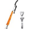 SUN FLOWERIT Désherbeur Thermique 60 / 650℃ 2000W Avec Fil 2m, Désherbant Électrique De Mauvaise Herbe, Fonction Thermoplastique / Allumer Charbon, Avec 3 Buses Pour Jardin / Barbecue / Bricolage, Orange