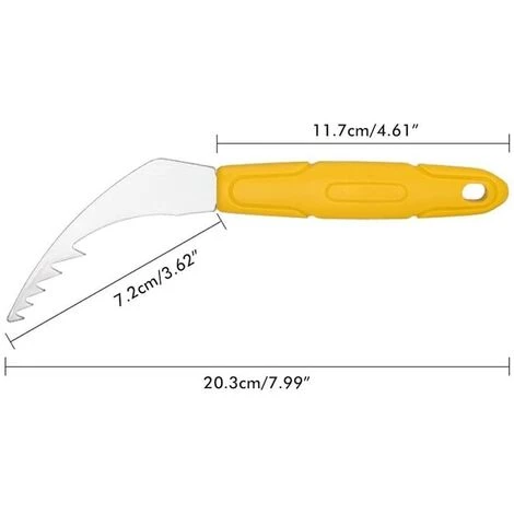 Décapant De Racines Portable Pour Pelouse Extracteur De Mauvaises Herbes En Acier Inoxydable Outil De Jardin Ergonomique Désherbeur De Jardin Manuel Portatif Antidérapant Agréable 20.3cm Fontainebleau Jaune 3 Décapant De Racines Portable Pour Pelouse Extracteur De Mauvaises Herbes En Acier Inoxydable Outil De Jardin Ergonomique Désherbeur De Jardin Manuel Portatif Antidérapant Agréable 20.3cm Fontainebleau Jaune – Image 3