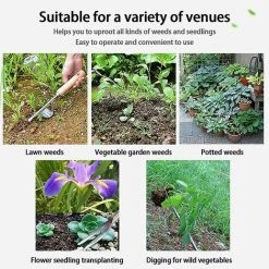 Désherbeur De Jardin,désherbeur De Jardin Ergonomique Extracteur De Mauvaises Herbes Manuel Facile à Enlever Les Mauvaises Herbes Outil De Désherbage De Jardin Pour Jardin Pelouse34cm Fontainebleau -Outil pour désherber Soldes 45644217 5