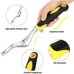 Désherbeurs Manuels,Remover Étrille Pissenlit Main Outil, Résistant À La Rouille Étrille En Alliage D'aluminium Pour Seedling Désherbeur Jardin Pelouse,Starlight -Outil pour désherber Soldes 45793169 3