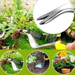 Désherbeurs Manuels,Remover Étrille Pissenlit Main Outil, Résistant À La Rouille Étrille En Alliage D'aluminium Pour Seedling Désherbeur Jardin Pelouse,Starlight -Outil pour désherber Soldes 45793169 4
