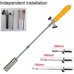 ASUPERMALL Bruleurs D'Herbe De Machine De Desherbage Impermeable A L'Eau Chalumeau Polyvalent D'Herbe Enlevez L'Outil De Soudage Au Chalumeau Pour Les Desherbeurs De Camping Barbecue De Pique-Nique En Plein Air, Noir -Outil pour désherber Soldes 46315000 5