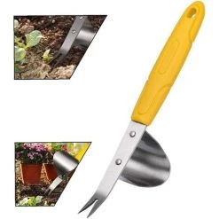 LONGZIMING Main étrille, Herbe En Acier Inoxydable Fourchette Désherbage Transplant Seedling Creuser Légumes Outil -Outil pour désherber Soldes 48157437 4