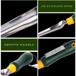 LONGZIMING DéSherbeur De Jardin Outil à Main De Désherbant En Acier Inoxydable Fourche De Désherbage Pelle De Jardinage Pour Désherber Votre -Outil pour désherber Soldes 48157444 2