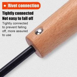 ECHOO Désherbeur Manuel Outil, Gouge De Désherbage En Acier Inoxydable Avec Poignée Bois, Extracteur De Mauvaises Herbes, Pelle De Désherbage, Sarcloir Manuel à Griffe Unique Pour Le Jardin -Outil pour désherber Soldes 48227139 5