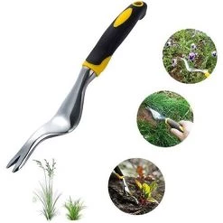 BEARSU Extracteur De Mauvaises Herbes Manuel, Alliage D'Aluminium Tool Désherbeur De Jardin Avec Poignée Ergonomique Pour Enlever Les Pissenlits Et Autres Mauvaises -Outil pour désherber Soldes 50323176 3