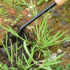 BEARSU Grattoir à Mauvaises Herbes Avec PoignéE Machine Pour Le DéSherbage DéSherbeur Avec Tige Pour La Maison En Plein Air Jardin TranchéE Cultivateur DéSherbant Outil Jardin Cadeau Simple Griffe Crochet -Outil pour désherber Soldes 50323179 3