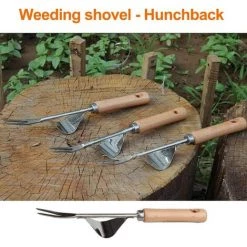 READCLY Désherbeur Manuel Outil Gouge De Désherbage En Acier Inoxydable Avec Poignée Bois Outil De Désherbage Du Jardin, 2 Types Désherbeur Garden Pratique Outil (B) -Outil pour désherber Soldes 50892671 3