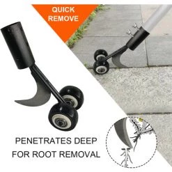 Désherbeur à Main, Outil De Désherbage De Jardin Avec Roues, Outil De Désherbage Des Fissures Et Des Crevasses Pour Trottoir, Allée, Terrasse, Pelouse Macaron -Outil pour désherber Soldes 50928371 4