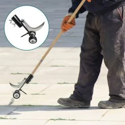 CADEAU Outil De Désherbage 2 En 1 Avec Roues Pour Désherber Outil De Désherbage Pour Jardin Désherbage Sans Agenouiller Pour Nettoyer Entre Les Dalles Pavés Patios Et Pelouses -Outil pour désherber Soldes 51514159 5