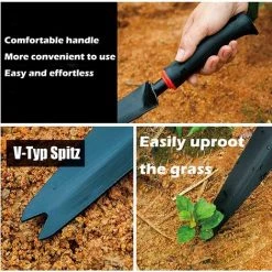 CADEAU Extracteur Mauvaises Herbes Manuel Outil Désherbage Acier Qualité Outil Suppression Pissenlit Pour Planter Désherber Creuser LéGumes Transplanter Semis Fleurs Mesurer Profondeur Plantation -Outil pour désherber Soldes 51514170 3