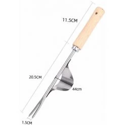 Désherbeur Manuel Garden Outil De Désherbage En Acier Inoxydable Avec Poignée Bois Outil De Jardinage Pour Désherber Votre Jardin 32cm De Long 1 Pièce，Fontainebleau -Outil pour désherber Soldes 52468417 3