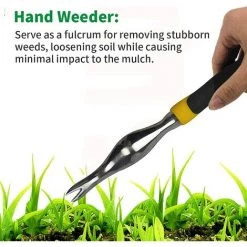 ECHOO Desherbeur Manuel, Outils De Jardin Outil De Suppression De Pissenlit Racine De Désherbeurs Manuels, Désherbeur De Jardin Rapide Et Facile Avec Poignée Antidérapante -Outil pour désherber Soldes 52470770 5