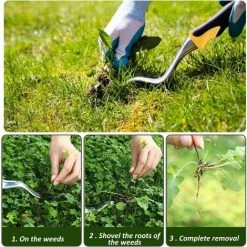 GUAZHUNIFR Désherbeur à Main De Jardin Hand Weeder Garden Caoutchouc Poignée Pelouse Cour Pour Plantation,Guazhuni -Outil pour désherber Soldes 52726195 5