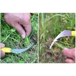 Décapant De Racines Portable Pour Pelouse Extracteur De Mauvaises Herbes En Acier Inoxydable Outil De Jardin Ergonomique Désherbeur De Jardin Manuel Portatif Antidérapant Agréable(Poignée Couleur Aléatoire),Irisfr -Outil pour désherber Soldes 52788479 2