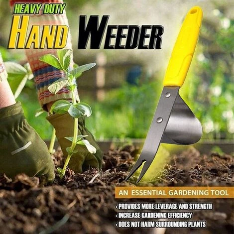 Désherbeur Manuel De Jardin En Acier Inoxydable - Outils De Désherbage Pour Jardin, Ameublement, Creuser Des Légumes, Transplanter Des Fleurs, Semis Et Semis - Jaune,Irisfr 4 Désherbeur Manuel De Jardin En Acier Inoxydable - Outils De Désherbage Pour Jardin, Ameublement, Creuser Des Légumes, Transplanter Des Fleurs, Semis Et Semis - Jaune,Irisfr – Image 4