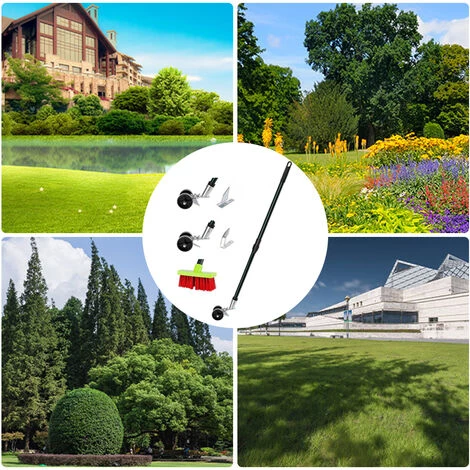 LIFCAUSAL Outil De Désherbage, Désherbeur 3 En 1, Désherbeur Avec Roues, Brosse De Nettoyage D'herbe à Long Manche Pour Désherber La Cour, Désherber Sans Se Plier 3 LIFCAUSAL Outil De Désherbage, Désherbeur 3 En 1, Désherbeur Avec Roues, Brosse De Nettoyage D'herbe à Long Manche Pour Désherber La Cour, Désherber Sans Se Plier – Image 3