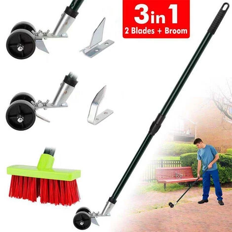LIFCAUSAL Outil De Désherbage, Désherbeur 3 En 1, Désherbeur Avec Roues, Brosse De Nettoyage D'herbe à Long Manche Pour Désherber La Cour, Désherber Sans Se Plier 5 LIFCAUSAL Outil De Désherbage, Désherbeur 3 En 1, Désherbeur Avec Roues, Brosse De Nettoyage D'herbe à Long Manche Pour Désherber La Cour, Désherber Sans Se Plier – Image 5