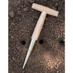 LONGZIMING Plantoir à Main En Acier Inoxydable Avec Manche En Bois Léger -Outil pour désherber Soldes 53467193 3