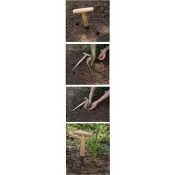 LONGZIMING Plantoir à Main En Acier Inoxydable Avec Manche En Bois Léger -Outil pour désherber Soldes 53467193 4