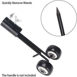 ELLE Outil De Désherbage à Crochet, Outil De Désherbage De Terrasse Avec Extracteur De Mauvaises Herbes à Roues, Outils De Désherbage Pour Jardin (ongles Droits) -Outil pour désherber Soldes 53697659 4