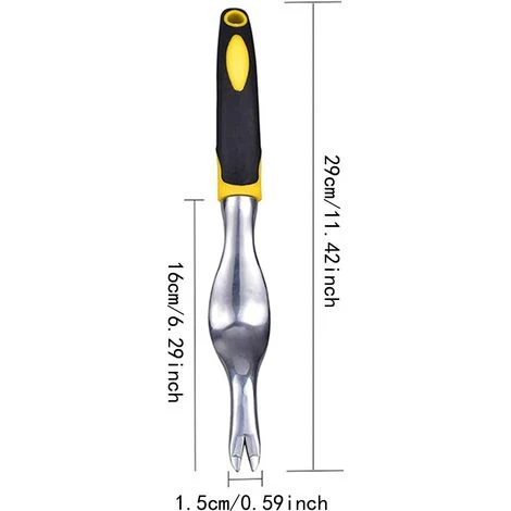 ALMI Extracteur De Mauvaises Herbes Jardin Pissenlit De Désherbeur à Main Désherbeur à Main En Acier Inoxydable Outil D'élimination Des Pissenlits à Main Cultiver Des Outils De Jardinage Faits à La Main 5 ALMI Extracteur De Mauvaises Herbes Jardin Pissenlit De Désherbeur à Main Désherbeur à Main En Acier Inoxydable Outil D'élimination Des Pissenlits à Main Cultiver Des Outils De Jardinage Faits à La Main – Image 5