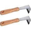 2Pcs Fissure Étrille Crevasse Désherbage Outil Fruits Arbre Écorce Grattage Cutters Jardinage Écorce Grattoirs Pelouse Cour Jardinage Outil，Starlight