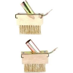 ZHUOXUAN 2 PIÈCES Désherbage Brosse Métallique Outils Patio Mauvaises Herbes Brosse Head Set Remplacement Jardinage Désherbage Outil Mauvaises Herbes Remover Pour En Plein Air Patio Pavage