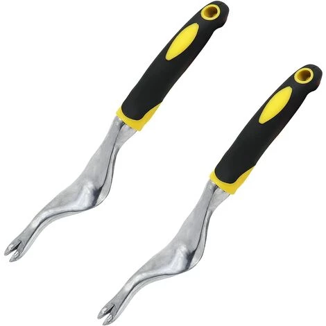 ECHOO Desherbeur Manuel 2 Pièces Alliage D'Aluminium Désherbeur à Main Outil De Suppression De Pissenlit Extracteur De Mauvaises Herbes Outil Gouge De Désherbage Pour Jardin, Pelouse, Cour 1 ECHOO Desherbeur Manuel 2 Pièces Alliage D'Aluminium Désherbeur à Main Outil De Suppression De Pissenlit Extracteur De Mauvaises Herbes Outil Gouge De Désherbage Pour Jardin, Pelouse, Cour